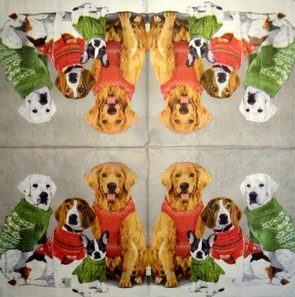 HUN-774 Dogs - 3-ply - ppd - Two Can Art